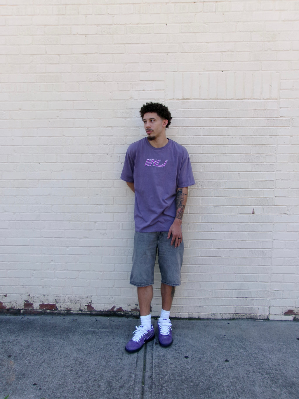 IINLI Lavender Heavyweight Tee