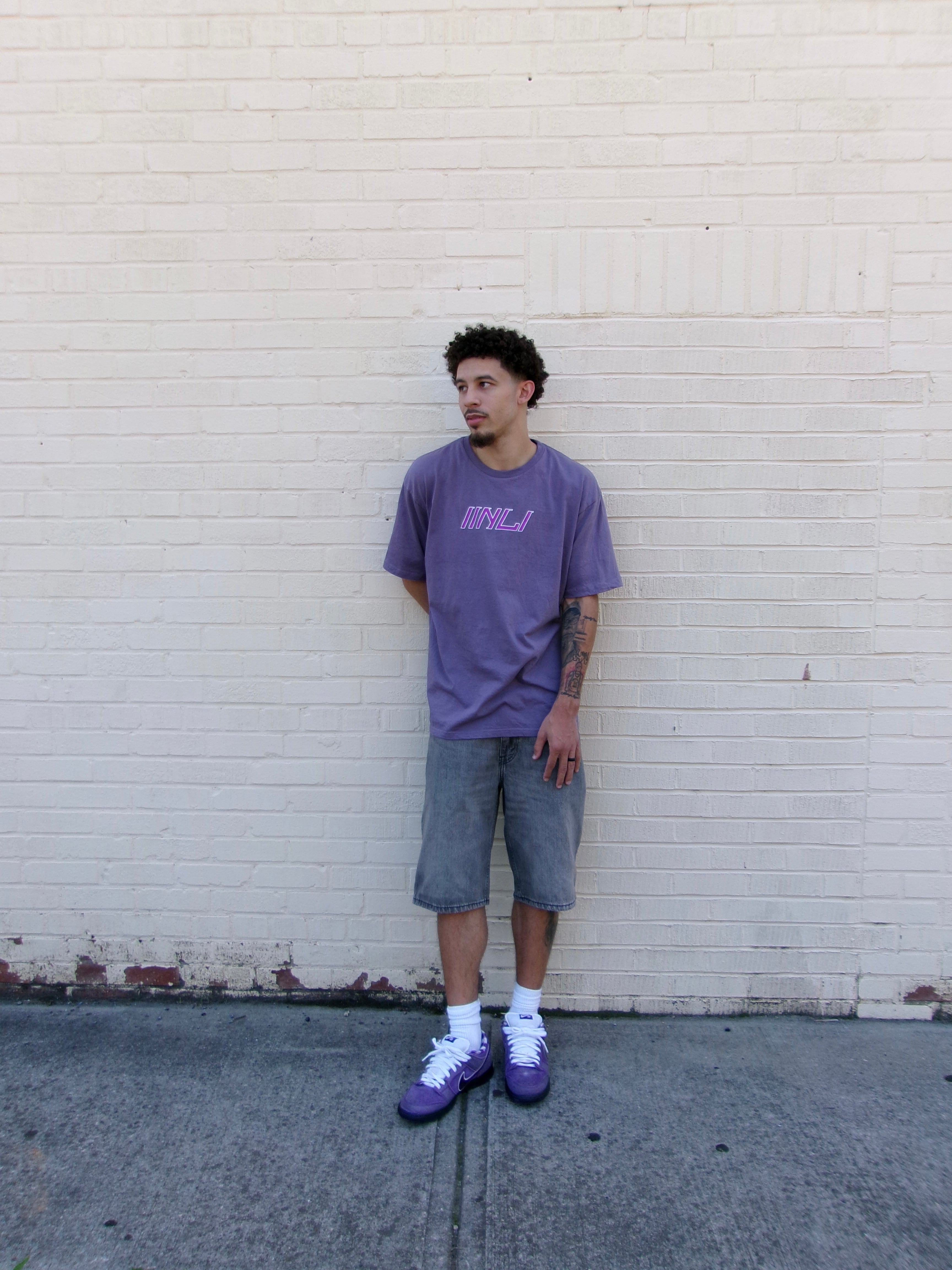 IINLI Lavender Heavyweight Tee